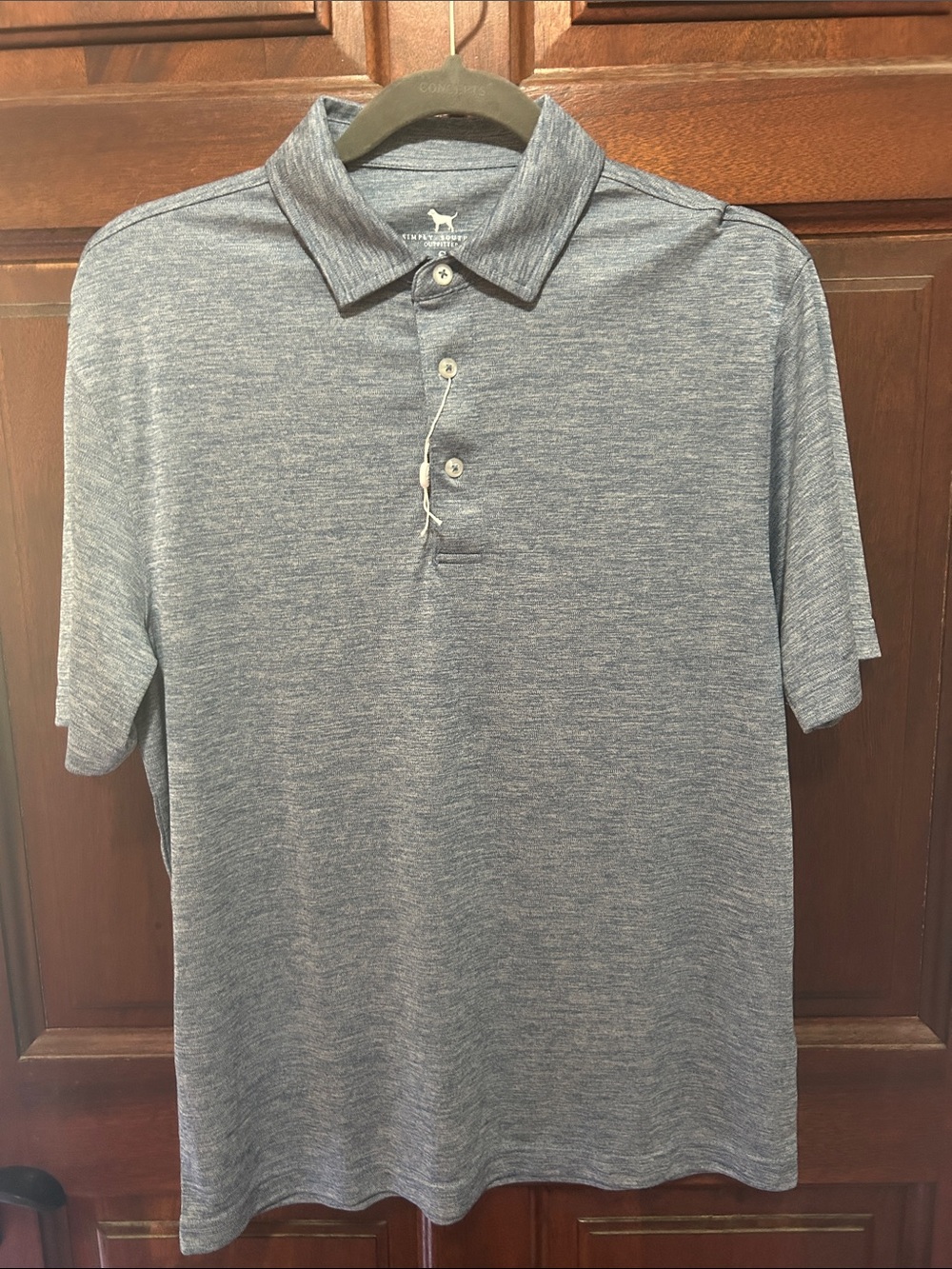 Simply Southern Heathered Light Blue Men’s Polo